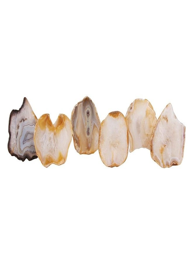 INDIAN ARTISANS Antique Agate Stone Knobs (Pack of 6) | Cabinet, Cupboard, Wardrobe Handles | Door Pull & Drawer Hardware | Kids Room Decorative Knobs | Ceramic, Marble, Wooden - Image 1